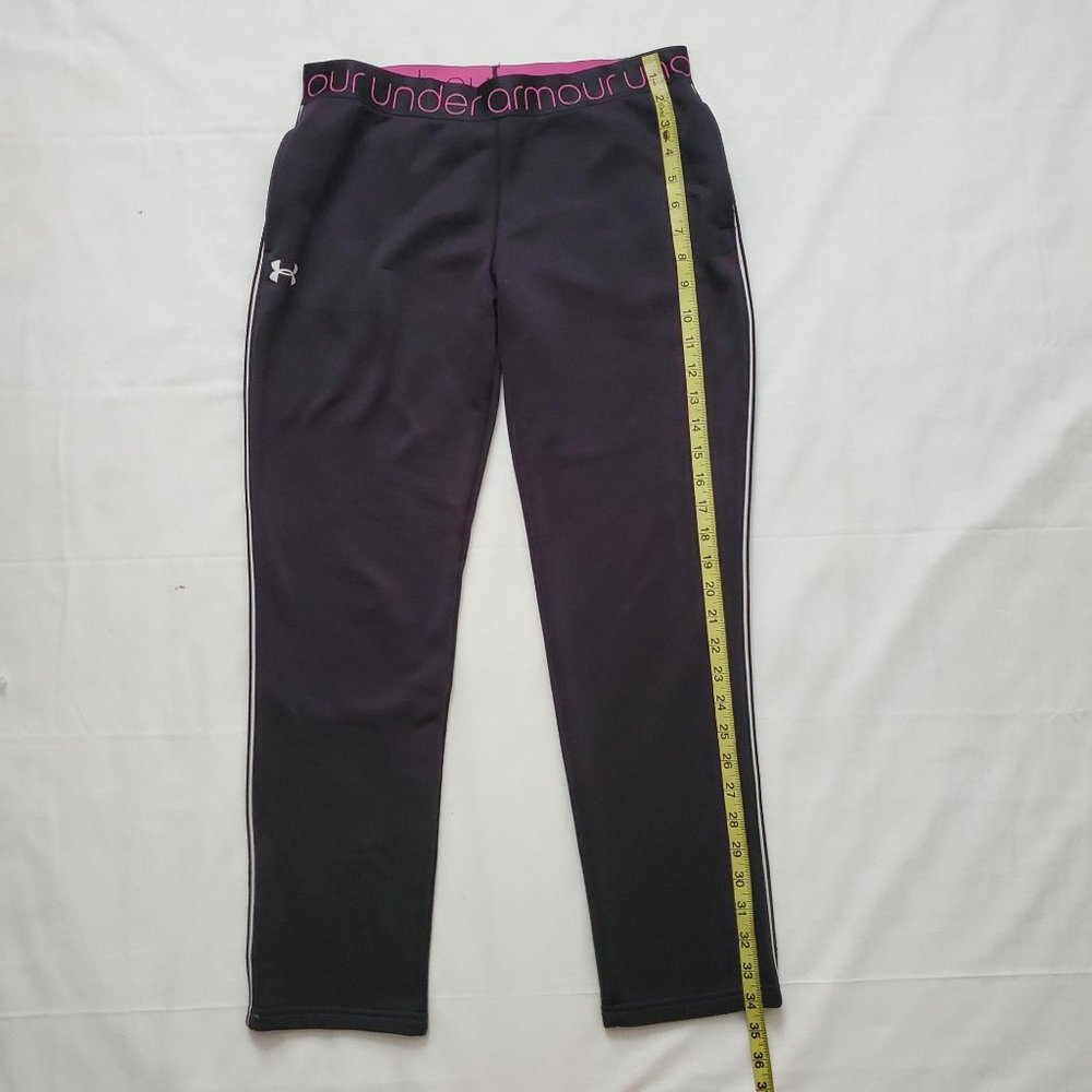 Under Armour Girl's Loose Activewear All Season‎ Gear Pants Black/Pink YLG/JG/G - Picture 12 of 12